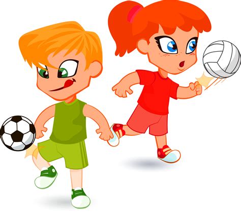 Download Child Cartoon Illustration Sport Children Vector Clipart