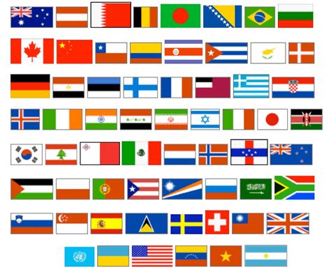 All Country Flags Without Names Clip Art Library