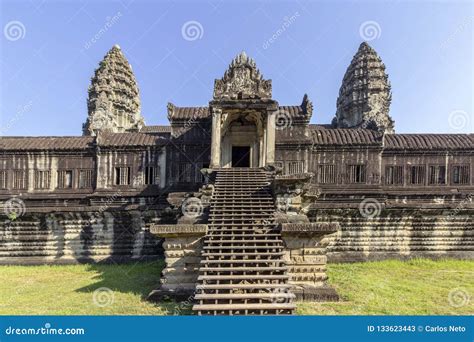 Angkor Wat Ancient Temple Complex North Thousand God Library One Of