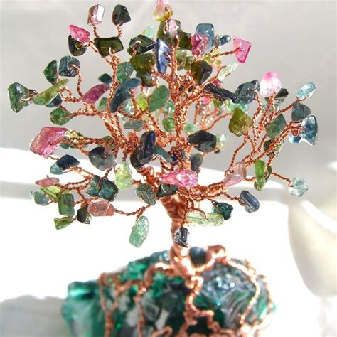 Gemstone Tree Of Life Wire Sculpture Unique Items Products Wire