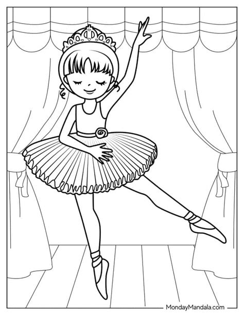 Ballet Dancers Coloring Page