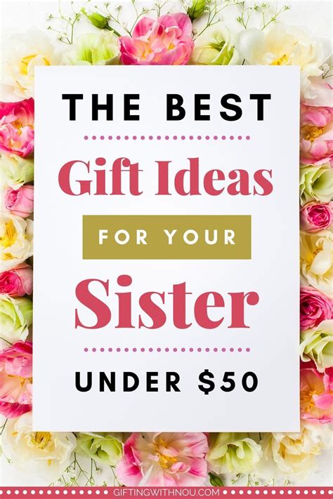 Best practical gifts for your sister. The Best Gift Ideas for Your Sister | Under $50 ...