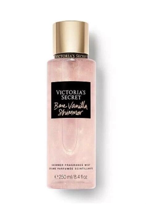 Victorias Secret Perfume Body Mist Bare Vanilla Shimmer Etsy Uk