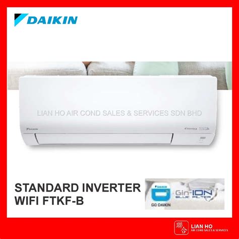 DAIKIN Wall Mounted R32 Standard Inverter WIFI FTKF B Lian Ho Air Cond