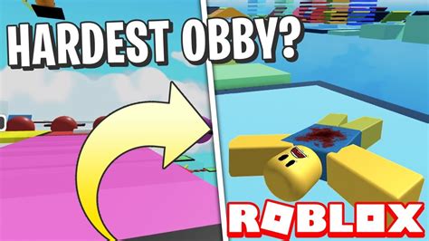 Top 6 Hardest Obbies In Roblox Youtube