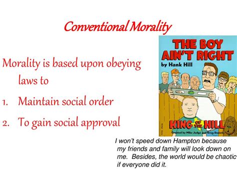 Conventional Morality Definition Stages Video