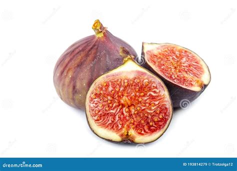 Fresh Fig Fruits Isolated On White Background Stock Image Image Of Tasty Vegetarian 193814279