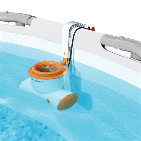 Attach surface skimmer to the pool's filter pump for automatic skimming and suction, so it does the hard work while you relax and swim. Pool Surface Skimmer Filter Pump Bestway Flowclear ...