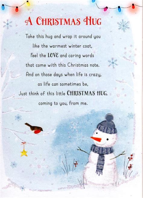 Check spelling or type a new query. A Christmas Hug Christmas Friendship Greeting Card | Cards | Love Kates