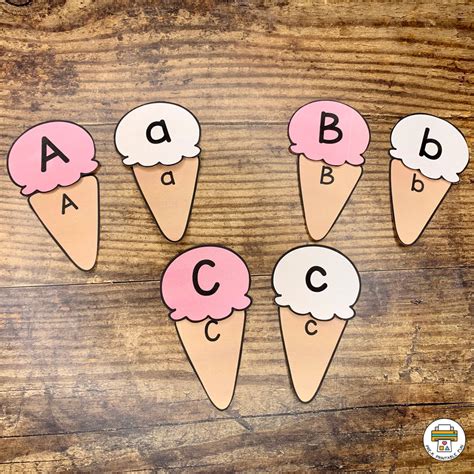 Ice Cream Alphabet Match Freebie By A Special Kind Of Class Tpt