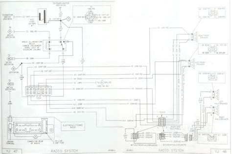 I was able to get my hands on the stereo wiring diagram for the 6 speaker fusion stereo. 87 YJ Stereo Wiring : jeeptechnical