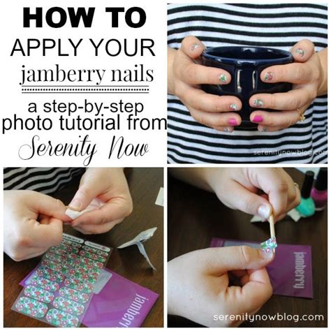 Serenity Now How To Apply Jamberry Nail Wraps A Step By Step Photo