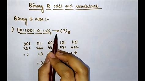 Binary To Octal And Hexadecimal Conversion Number System