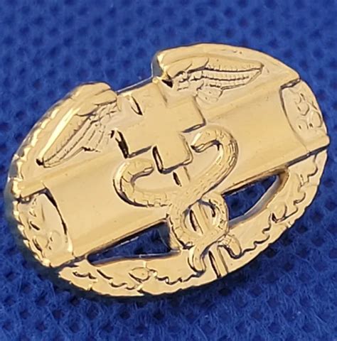 Us Army Combat Medical Gold Mini Badge Cmb Military Medic Cross
