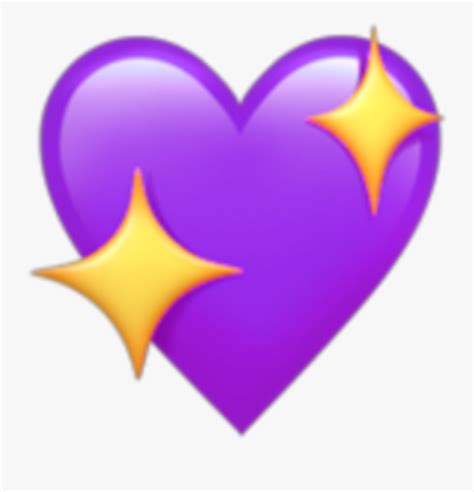 Transparent Purple Heart Clipart Transparent Heart Emoji Free Transparent Clipart Clipartkey