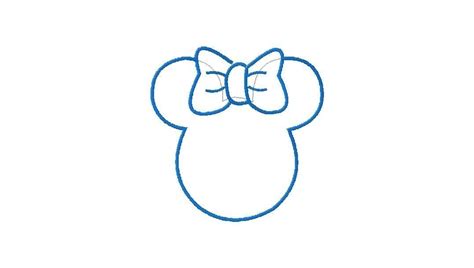 Outline For Minnie Mouse Head Clipart Best