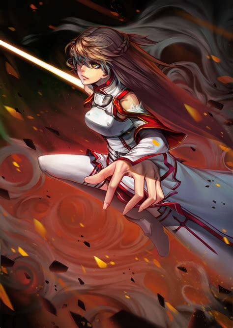 Badass anime girls with swords. Yuuki Asuna/#1442275 - Zerochan