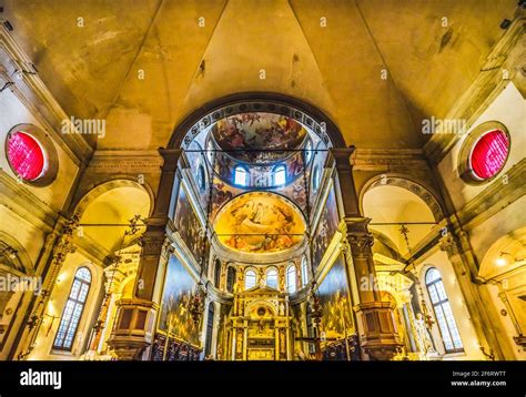 Church Of San Roch Chiesa San Rocco Basilica Dome Altar Venice Italy