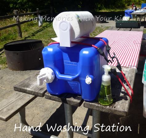 Camping Hand Washing Station Making Memories With Your Kids