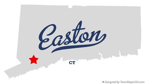 Map Of Easton Ct Connecticut
