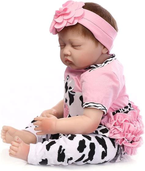 Yanru Reborn Babies Full Silicone Body 22 Inch Lifelike Baby Dolls