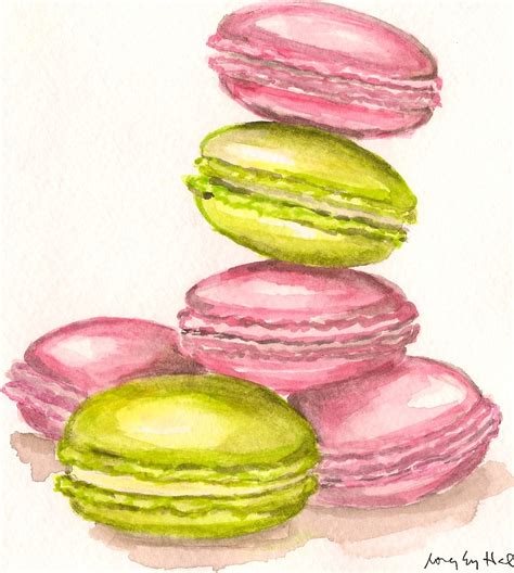 Crafty Song Watercolor Macarons