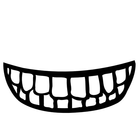 There is always a dark area just underneath the bottom lip. OnlineLabels Clip Art - Mouth With Teeth