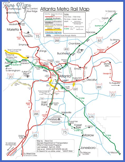 Atlanta Metro Map Map Travel Holiday Vacations