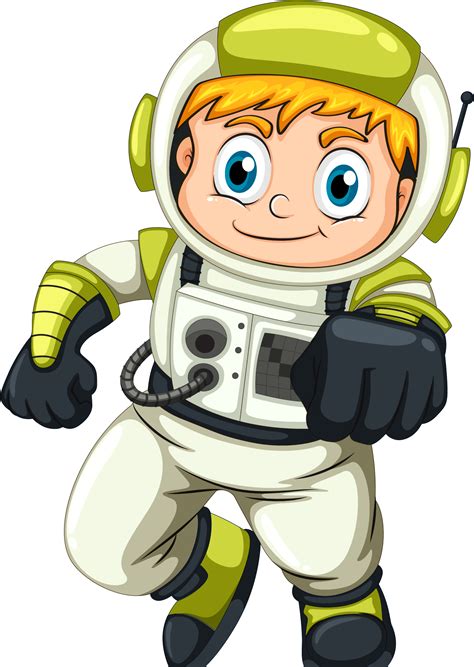 Cartoon Astronaut Seated On Planet Nohat Free For Designer 057