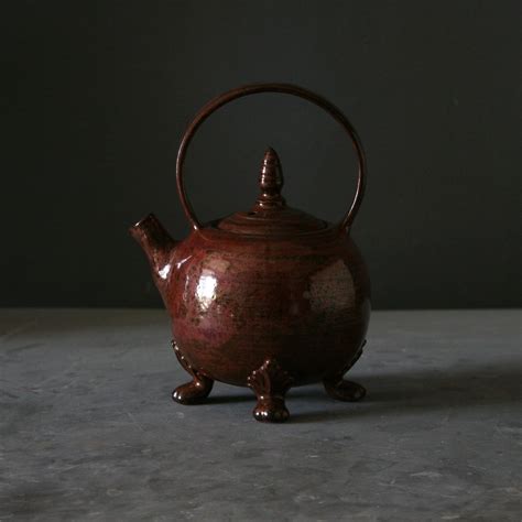 handmade ceramic teapot pottery teapot with legs t for tea etsy