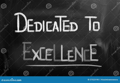 Dedicated To Excellence Concept Stock Photo Image Of Character