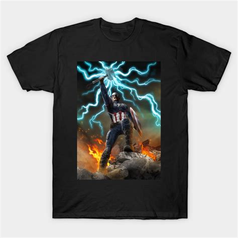 Captain America Mjolnir Captain America T Shirt Teepublic