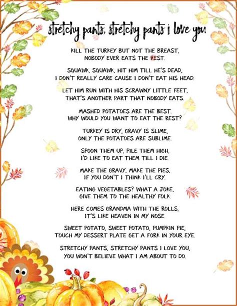 Funny Thanksgiving Poems To Whet Your Appetite Thanksgiving Poems