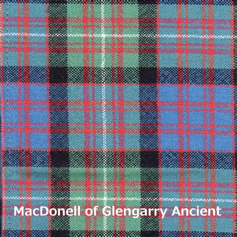 Scarf Clan Macdonell Macdonnell Macdonald Of Glengarry Tartan Scottish