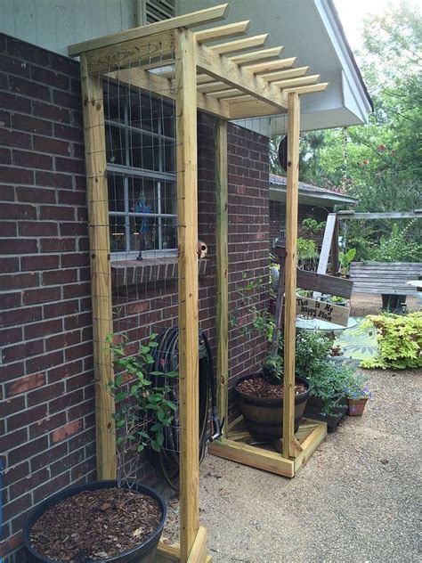 This wooden garden trellis arch makes a great, decorative addition to your garden or any other outdoor space. Inexpensive Garden Trellises | Diy garden trellis, Outdoor ...