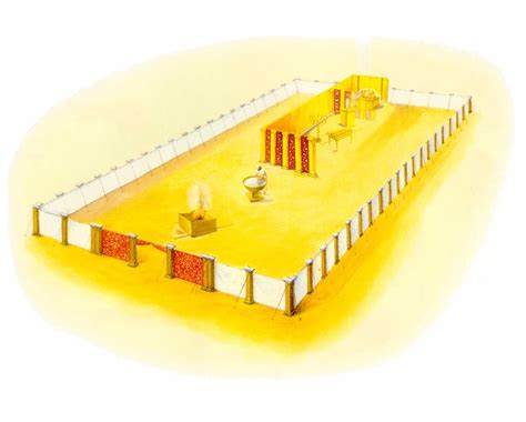 Image Of Tabernacle Of Moses Inner Court Cutaway View Tabernaculo De