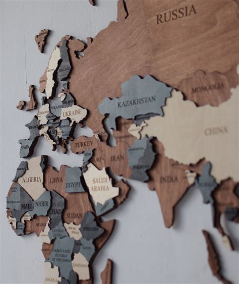 Wood Map Wood Wall Art Wooden Map Wood World Map Rustic World Map World