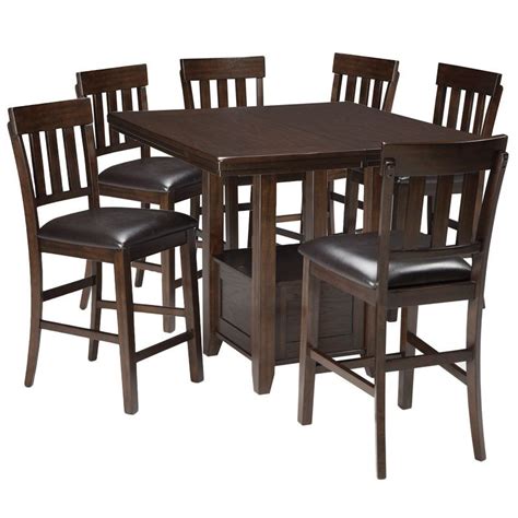 Weekends only furniture & mattress. Haddigan 7 Piece Counter Height Set | Weekends Only ...