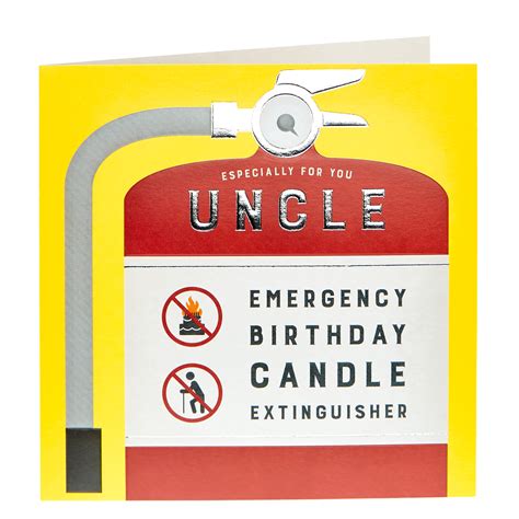 4.8star_half28 reviewskeyboard_arrow_down40 of 596 gifts. Buy Birthday Card - Uncle, Candle Extinguisher for GBP 0 ...
