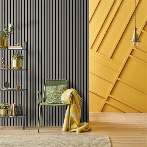 Acupanel® Colour Dusty Grey Acoustic Wall Panels Wood Panel Walls