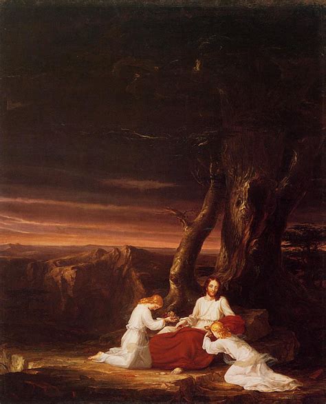 Angels Ministering To Christ In The Wilderness Thomas Cole Wikiart