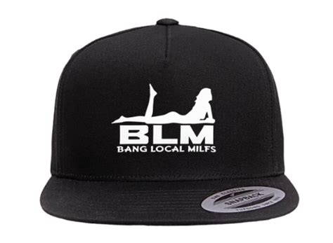 blm bang local milfs snapback hat trucker cap custom hat unisex ebay