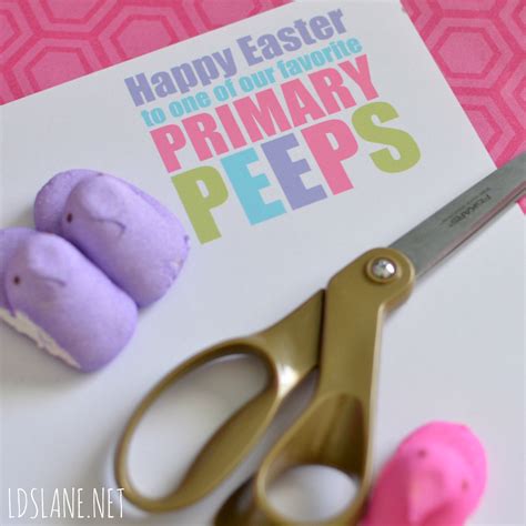 Primary Peeps Easter Printables