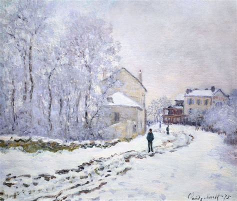 Snow At Argenteuil 1875 Claude Monet