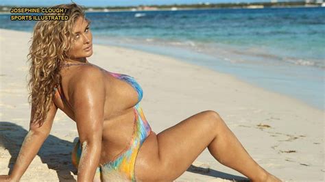 sports illustrated swimsuit s curviest model ever hunter mcgrady gets candid on married life