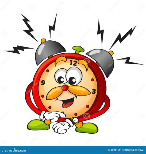 Cartoon Alarm Clock Stock Vector Illustration Of Chime 85261541