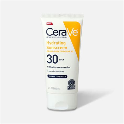 Cerave Hydrating Sunscreen Body Lotion Spf 30 5 Fl Oz