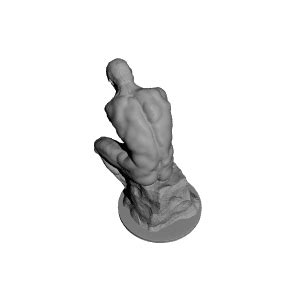 3D Printable The Thinker at the Musée Rodin, France by Musée Rodin