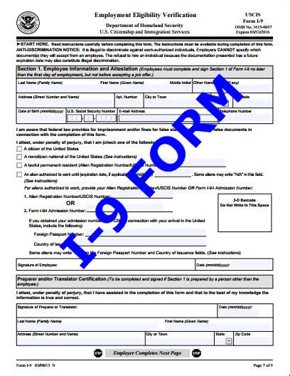Form I 9 Gets Smart Lentini Visas Immigration Services Law Office
