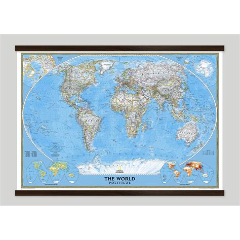 World Classic Wall Map By National Geographic The Map Shop